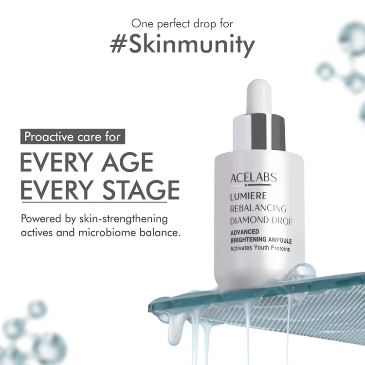 lumiere rebalancing diamond drop | skin brightening | anti aging serum for glass skin