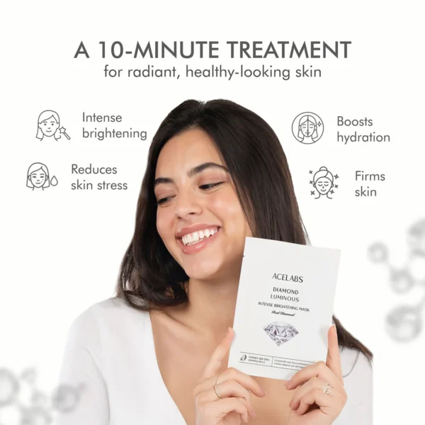 diamond luminous intense brightening face mask 5 pcs