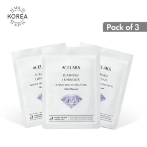 diamond luminous intense brightening face mask 3 pcs
