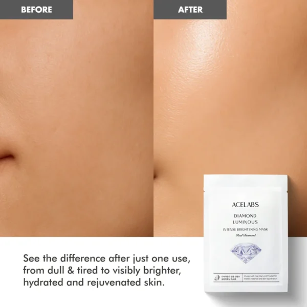 diamond luminous intense brightening mask 5 pcs