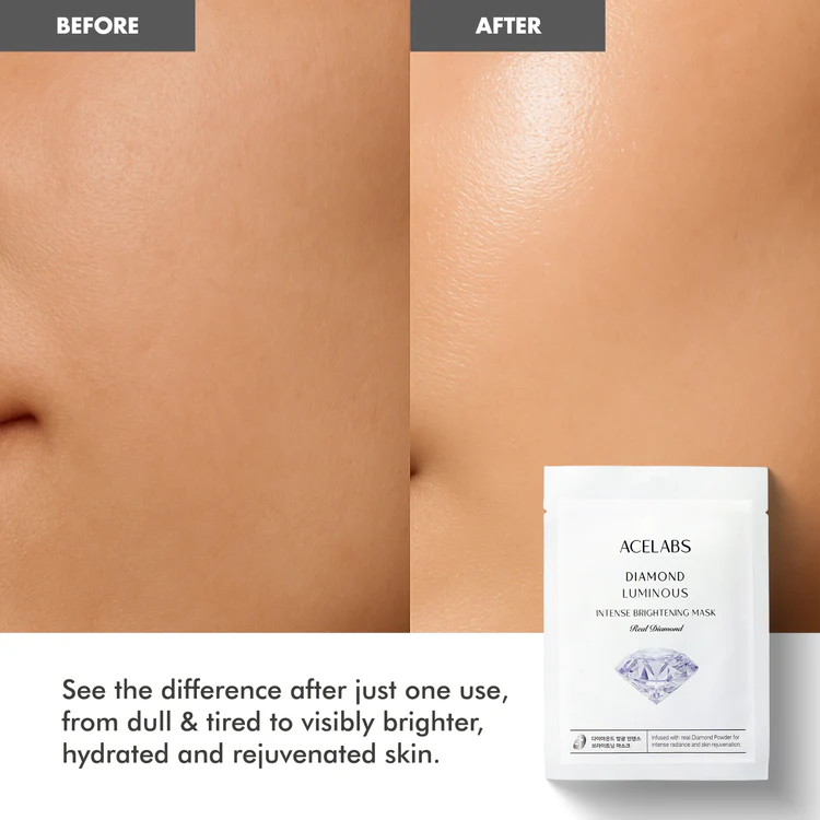 diamond luminous intense brightening mask 5 pcs