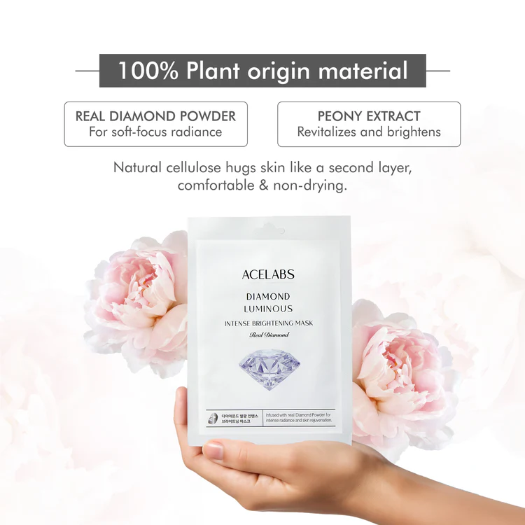 diamond luminous intense brightening mask 5 pcs