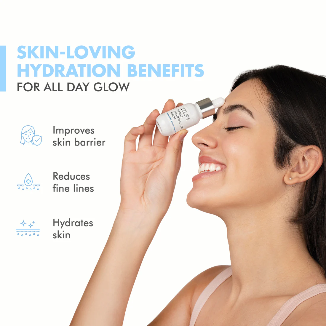 lumiere 2% hyaluronic acid face serum – deep hydration for plump, dewy skin