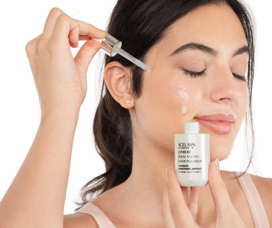 low ph cleanser with model