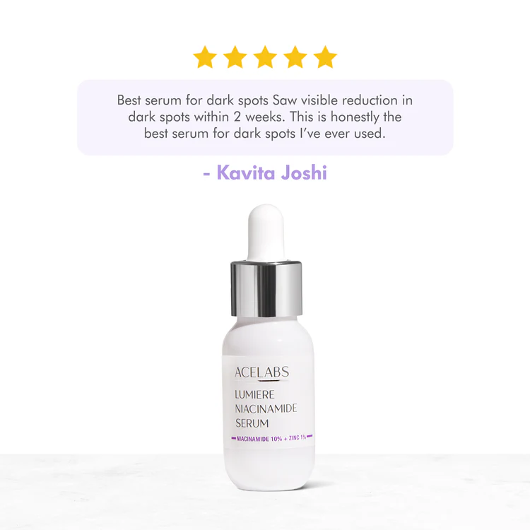 best serum for dark spots customer review of lumiere niacinamide face serum