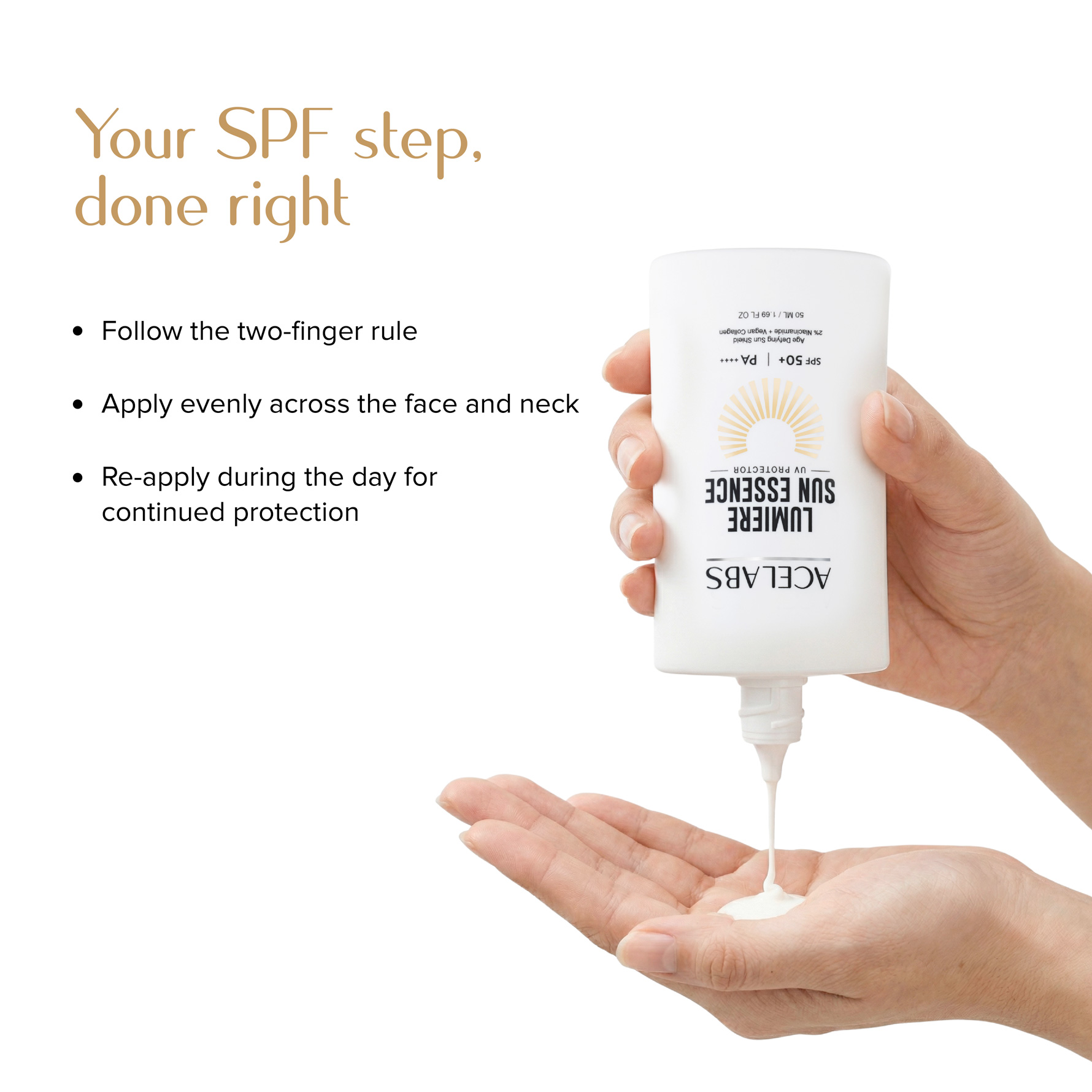 howto use lumiere sun essence uv protection acelabs